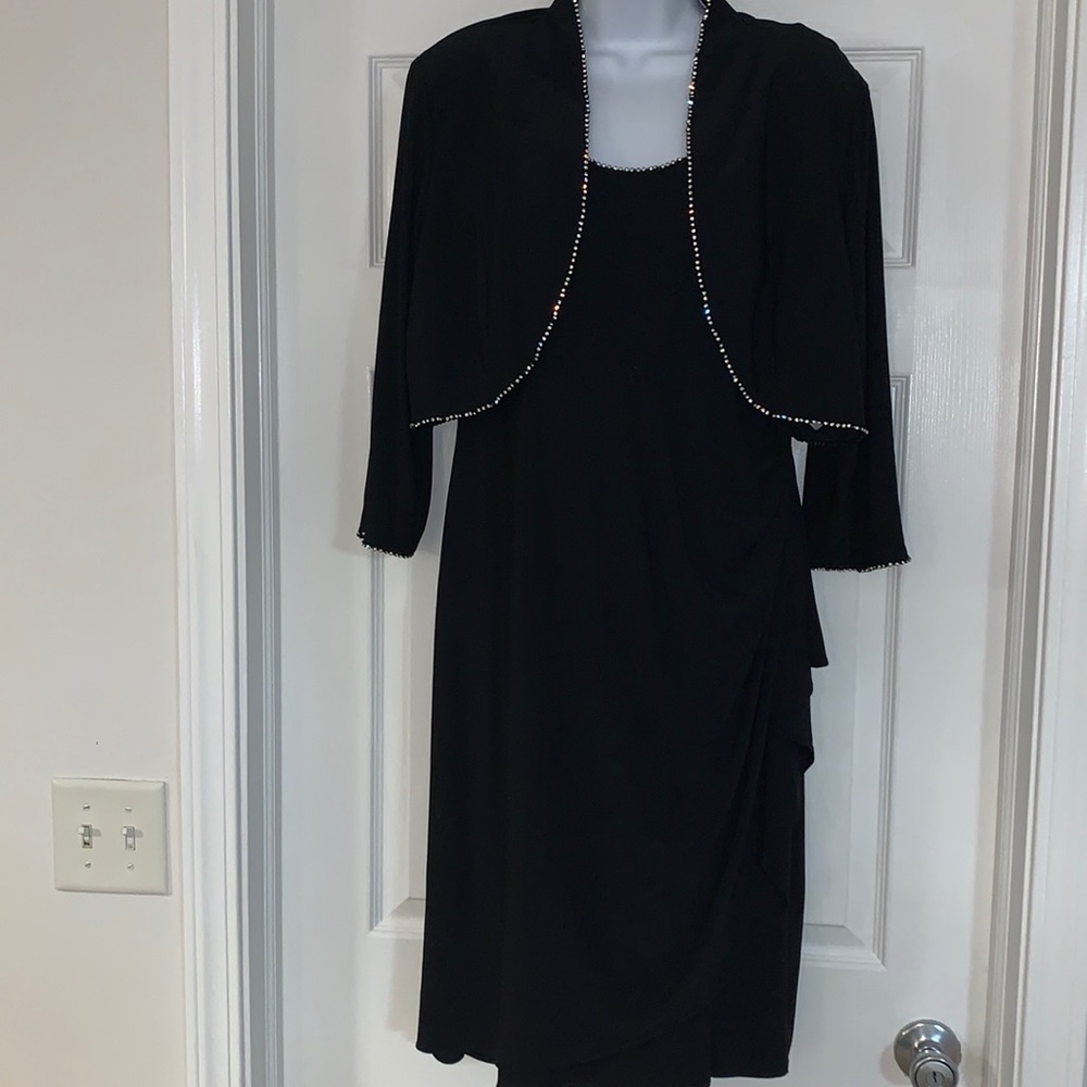 R&M Richards, Size 14, Black Cocktail Dress